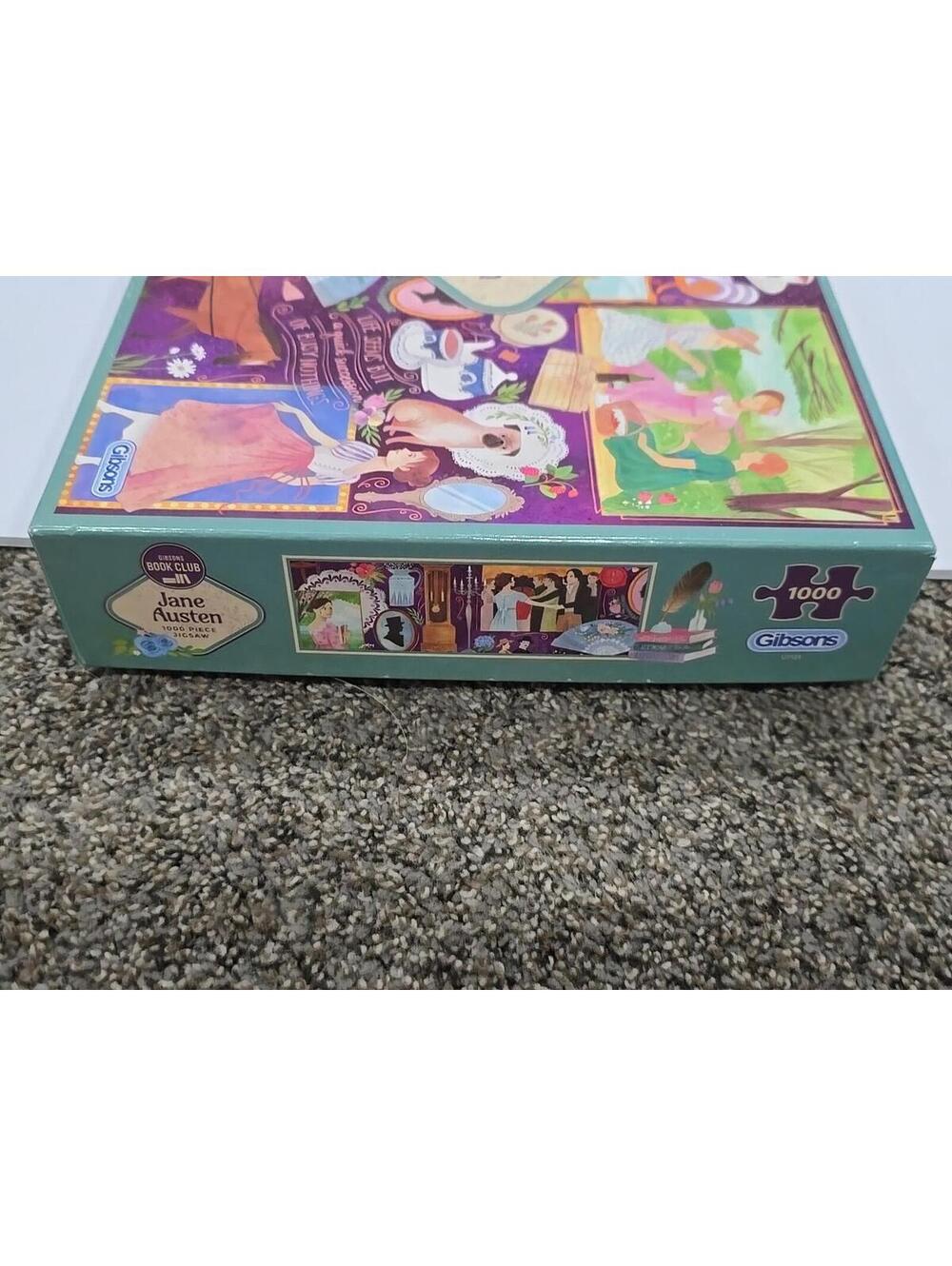 Jane Austen Puzzle 1000pc Gibsons Book Club Series British Author Story Complete - Picture 6 of 6